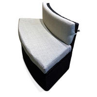 WHIRLPOOL RANDMÖBEL RUND Sitzbank rund - Braun, Naturmaterialien (112/72/50cm) - Canadian Spa Company