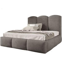 POLSTERBETT Bero, 120x200, Bouclé-Stoff, Grau - Grau, Textil (120/200cm) - Beautysofa