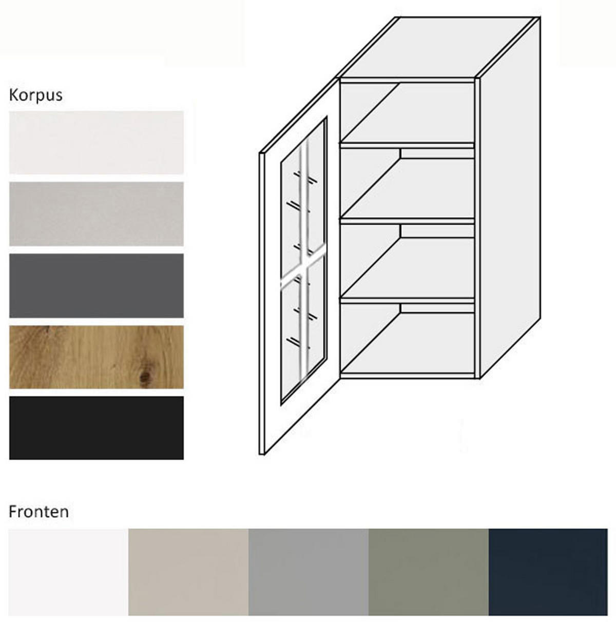 KÜCHENHÄNGESCHRANK Salo W4S/40 Kaschmir Matt / Weiß 40 / 32,5 / 96 cm - Kaschmir/Weiß, Holz/Holzwerkstoff (40/96/33cm) - Feldmann-Wohnen