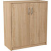 KOMMODE 2D Sonoma Eiche 74/35/85 cm 2-türig - Sonoma Eiche, Holzwerkstoff (74/85/35cm) - Matkam Möbel