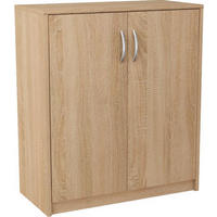 KOMMODE 2D Sonoma Eiche 74/35/85 cm 2-türig - Sonoma Eiche, Holzwerkstoff (74/85/35cm) - Matkam Möbel