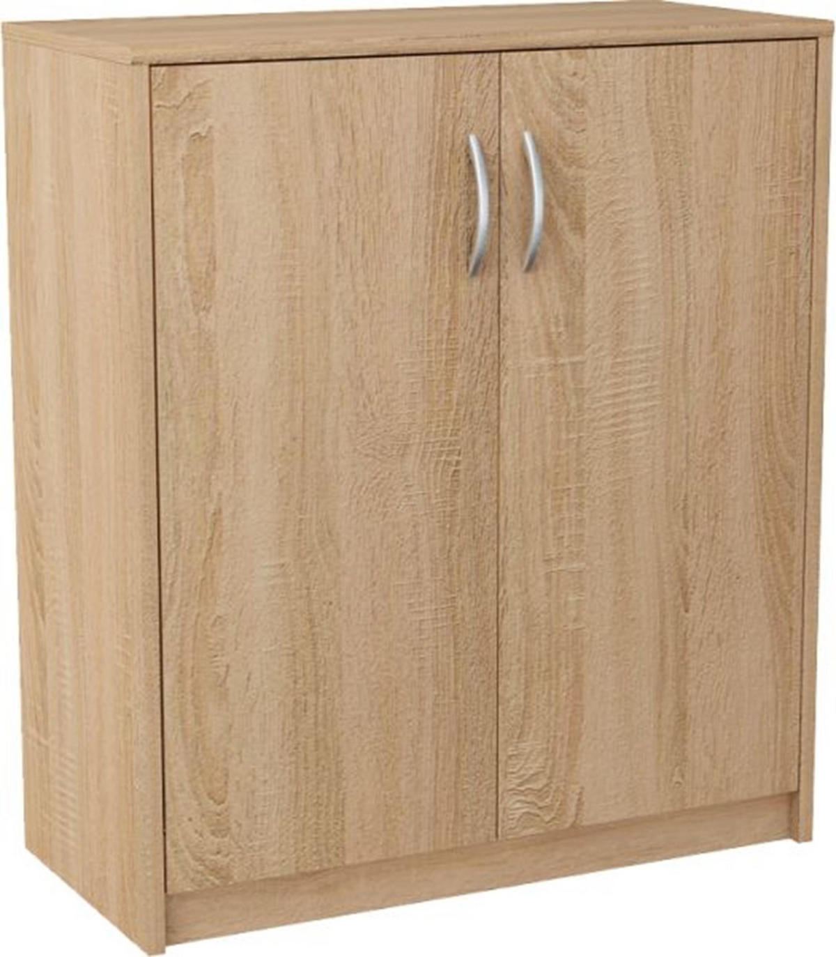 KOMMODE 2D Sonoma Eiche 74/35/85 cm 2-türig - Sonoma Eiche, Holzwerkstoff (74/85/35cm) - Matkam Möbel