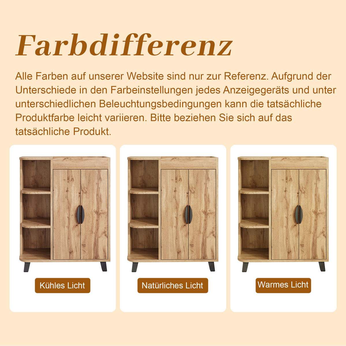 SCHUHSCHRANK Natur 80/32/99 cm - Naturfarben, Holzwerkstoff (80/99/32cm) - PANGIVO