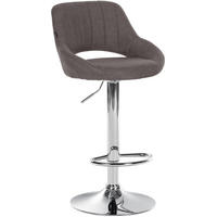 BARHOCKER Milet 85x47x48 cm dunkelgrau - Dunkelgrau, Textil (47/85/48cm) - furnicato