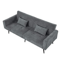 SCHLAFSOFA DE-35090 Futon Grau - Grau, Holzwerkstoff (71/71/175cm) - ComfortXL