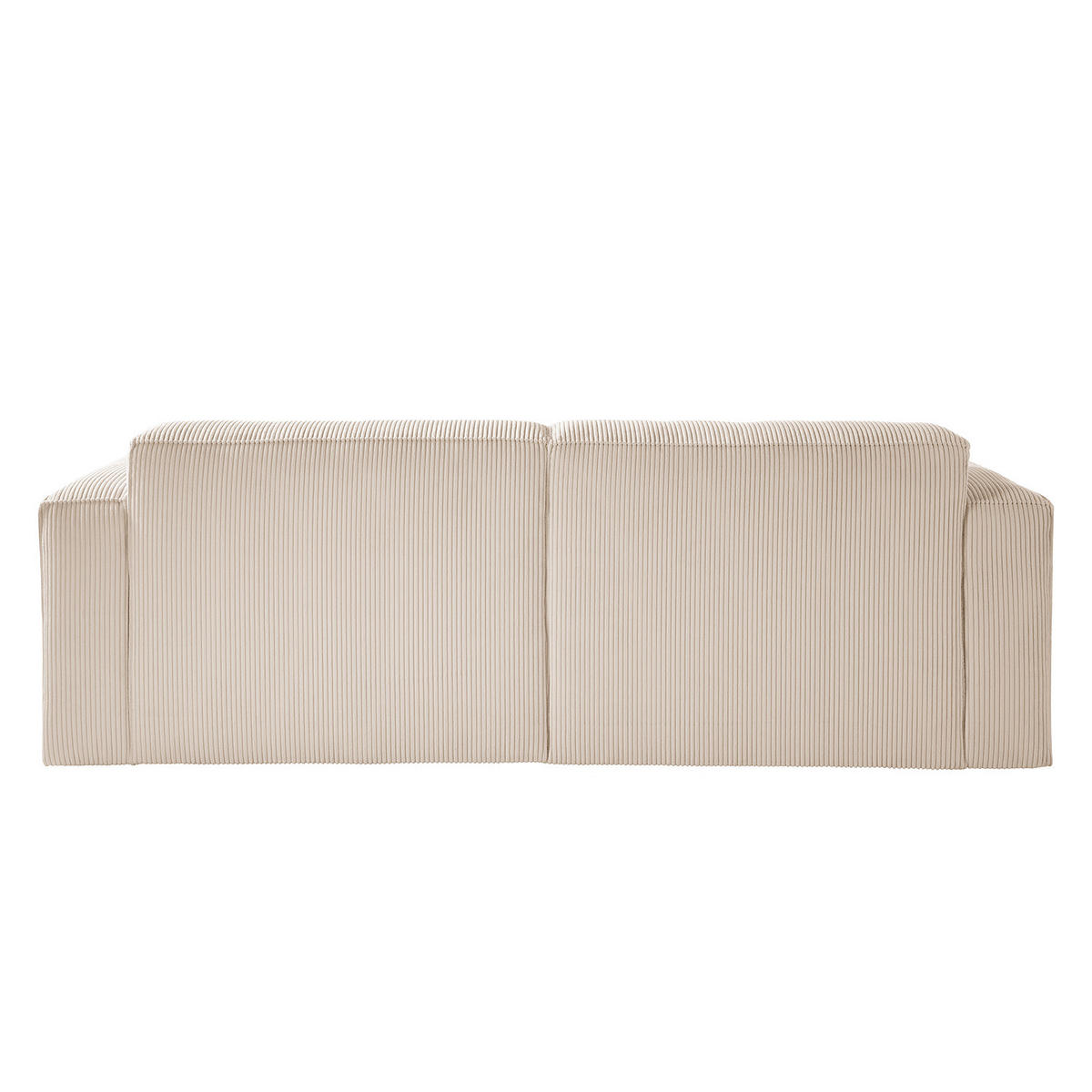 3-SITZER SOFA - Creme/Schwarz, Textil (240/75/96cm) - home24