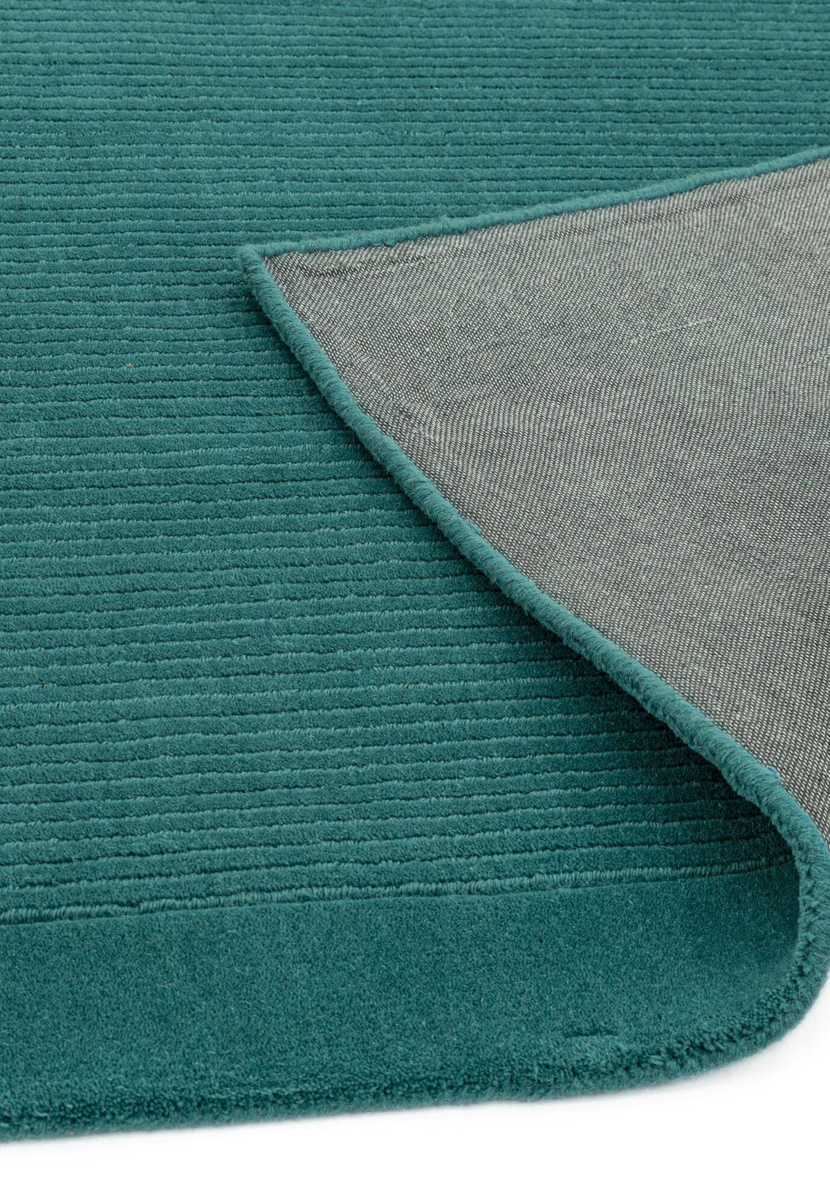TEPPICH Schurwolle handgewebt mit Bordüre modern STOW, Türkis 160x230 cm - Türkis, Textil (160/230cm) - KADIMA DESIGN