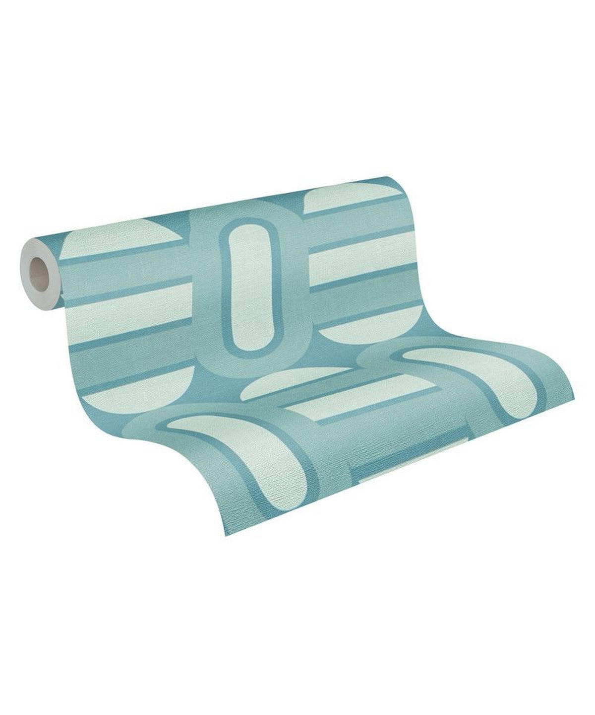 VLIESTAPETE Türkis 53/850 cm - Türkis, Textil (53/1cm) - KUNSTLOFT