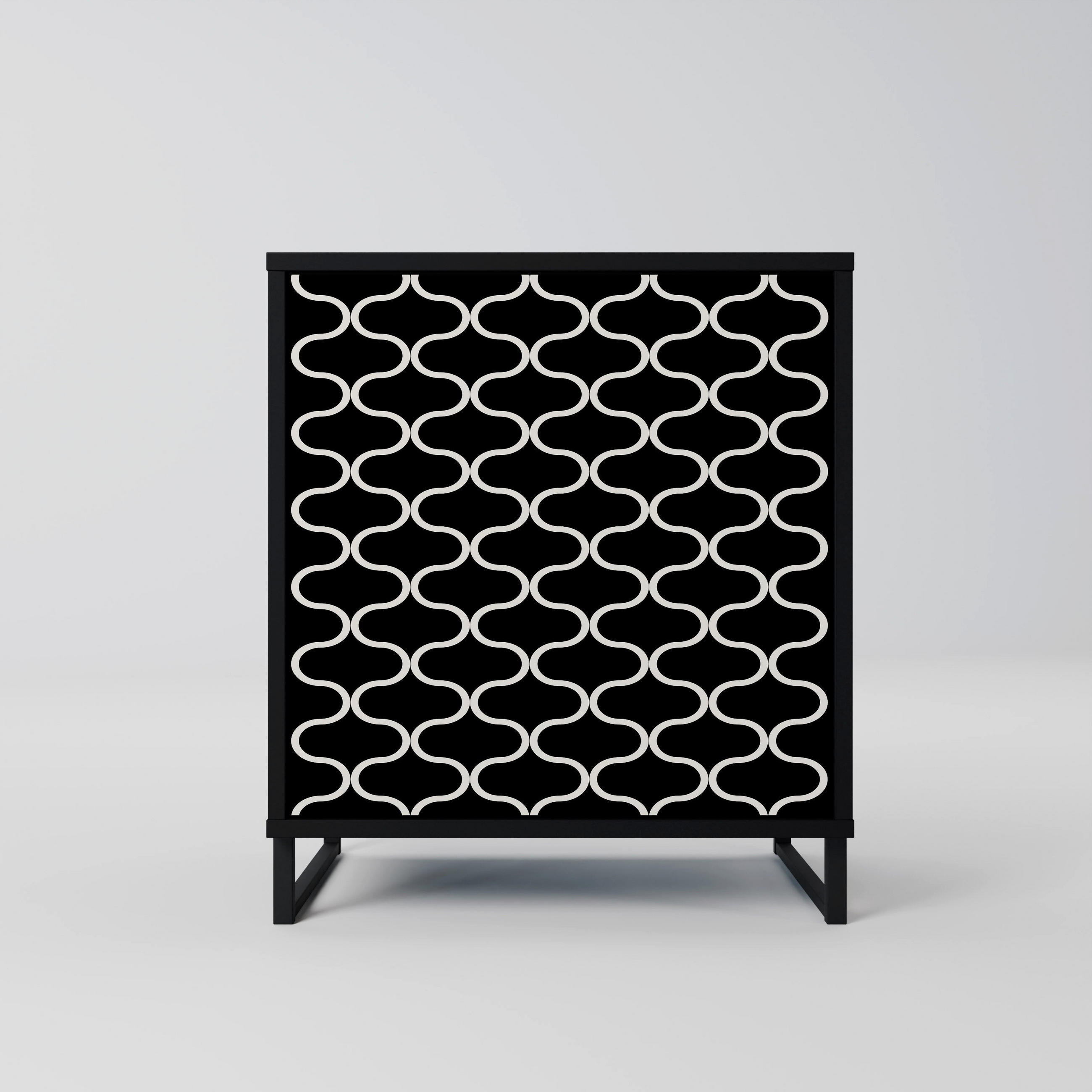 SpaceRebels Sideboard Schwarz 57.5x67.5x42 cm