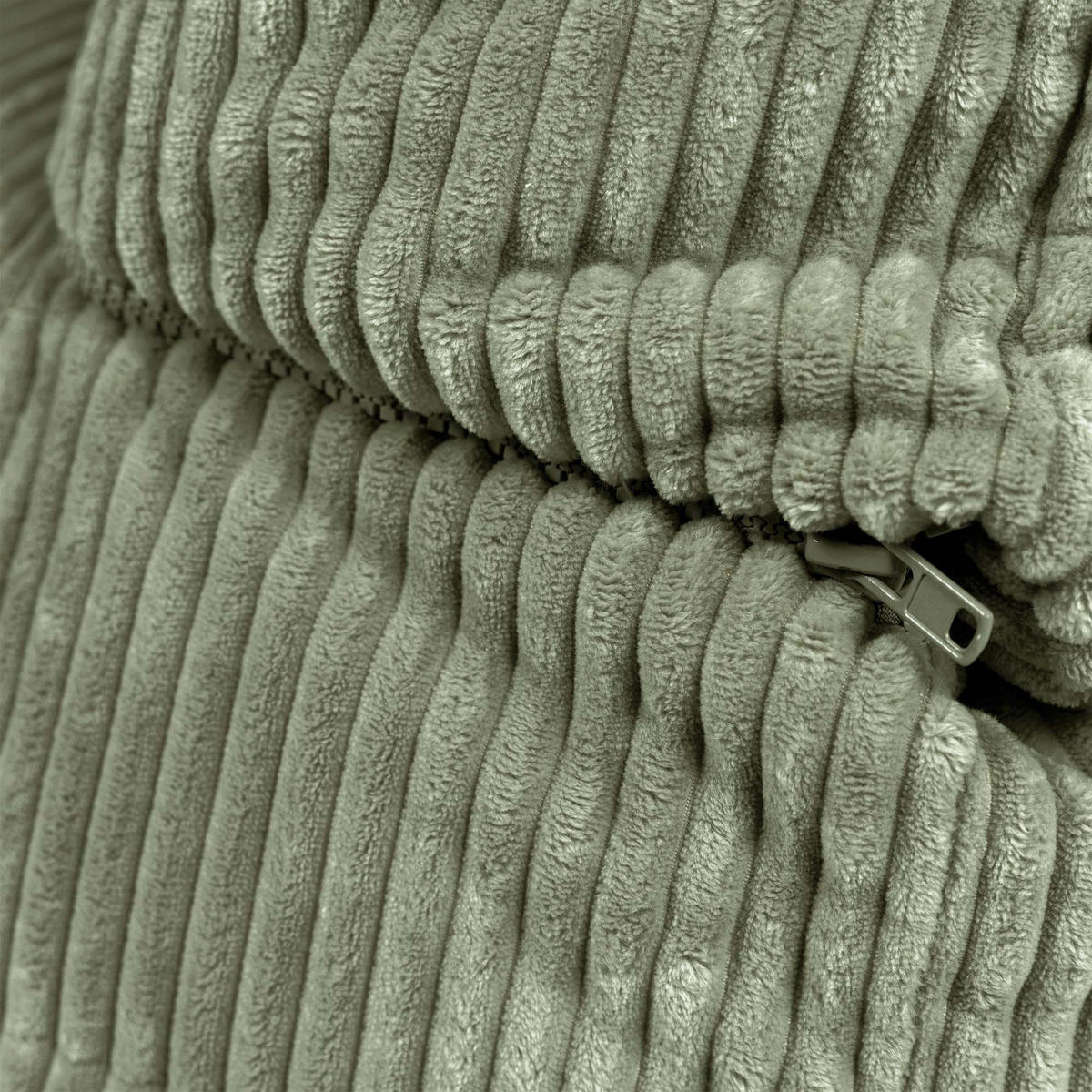 SITZSACK-ECKSOFA Noa modular Cord - Salbeigrün, Textil (78/70/78cm) - icon