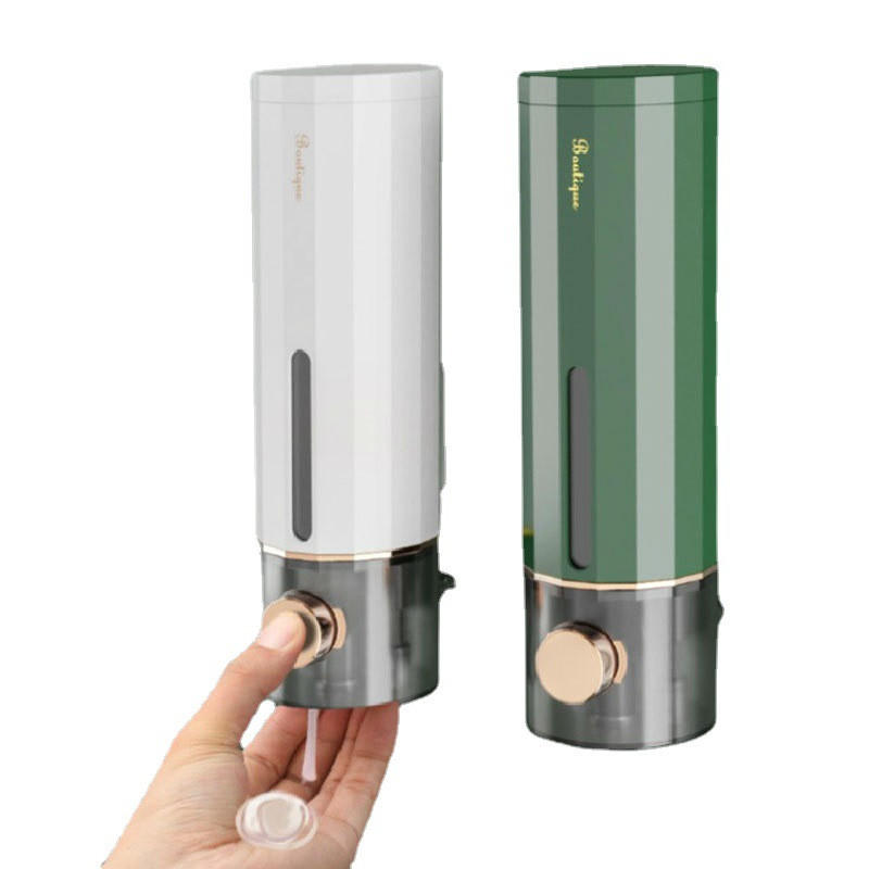 SEIFENSPENDER , Set mit 2 manuellen Wandseifenspendern400 ml - Weiß, Kunststoff (6/22/6cm) - BELZ