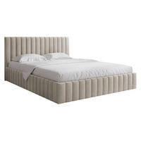 POLSTRBETT Lewezo - Naturfarben, Holzwerkstoff/Textil (180/200cm) - MIRJAN24