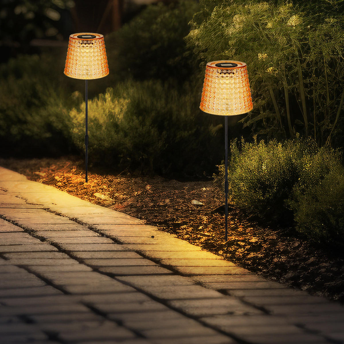 LED AUSSENLEUCHTE Kunststoff Schwarz - Schwarz, Kunststoff (12.5/12.5/60cm) - Globo Lighting