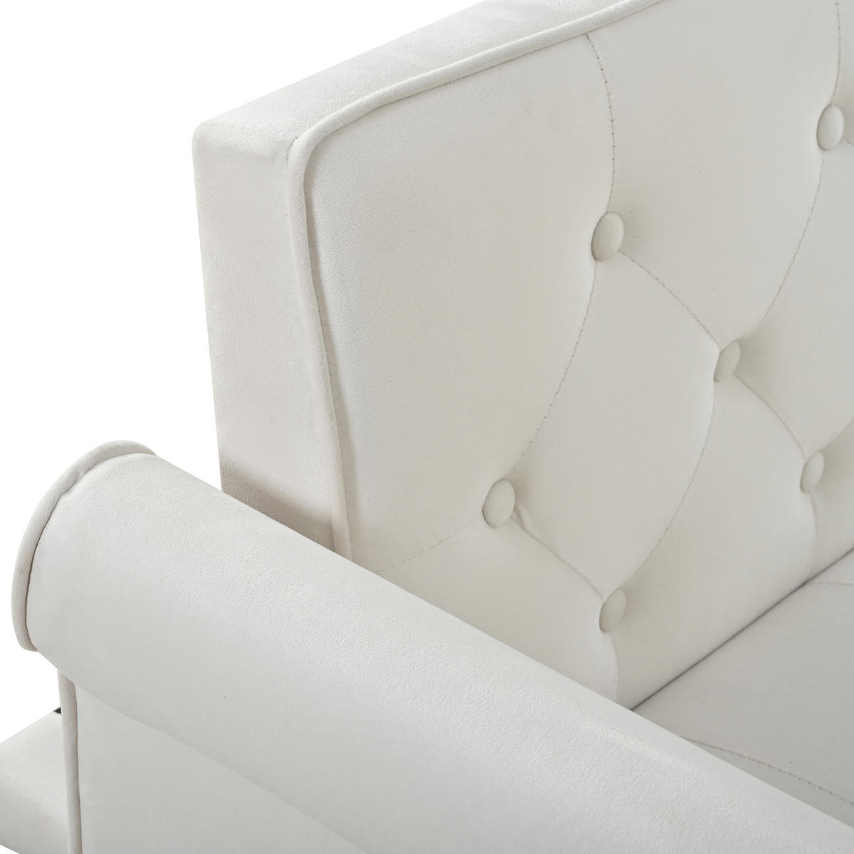 SCHLAFSOFA DE-34676 2-in-1 mit verstellbarer Lehne Beige - Beige, Metall (89/70/172cm) - ComfortXL