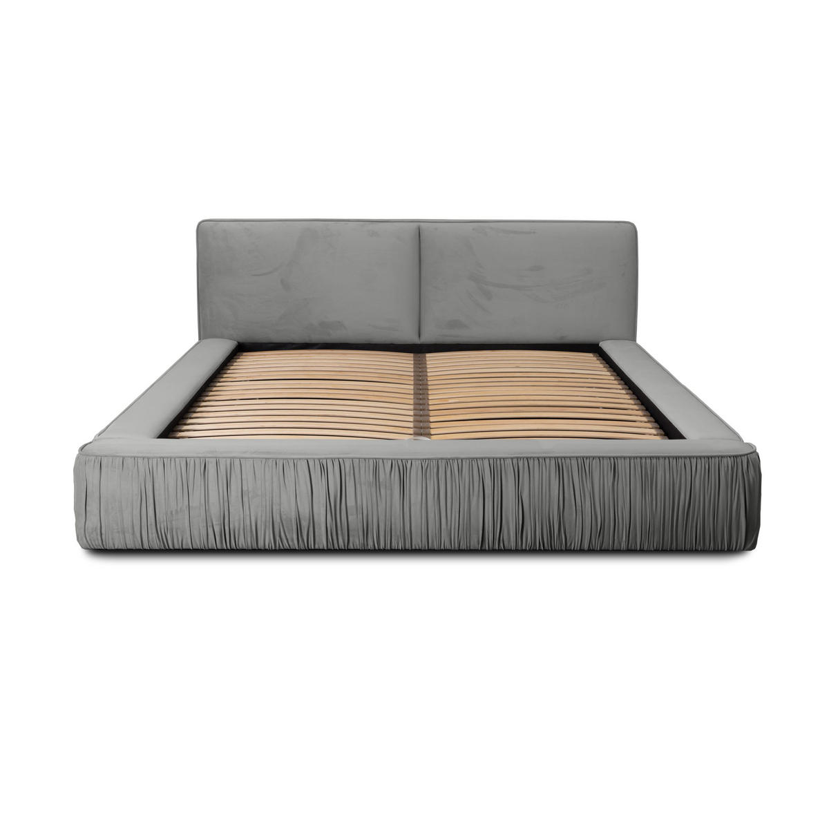 POLSTERBETT aus Polyester Fonni 160x200 cm, Hellgrau - Hellgrau, Textil (160/200cm) - Fedve