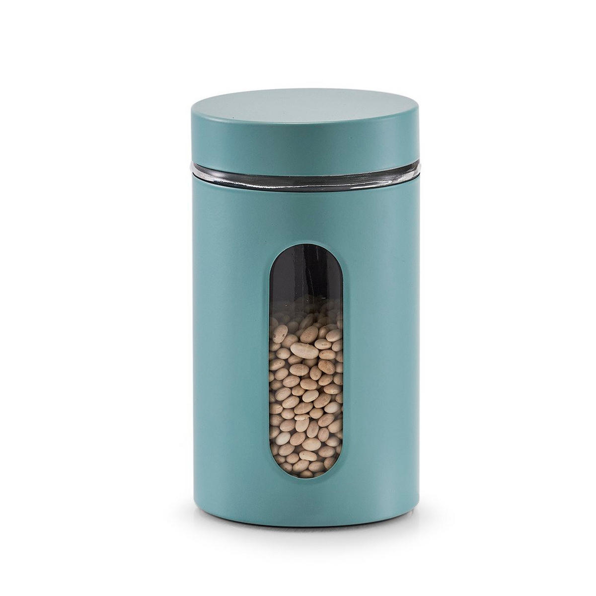 GLASBEHÄLTER für lose Produkte 900 ml 10/10/18 cm - Blau, Glas (10/18/10cm) - ZELLER
