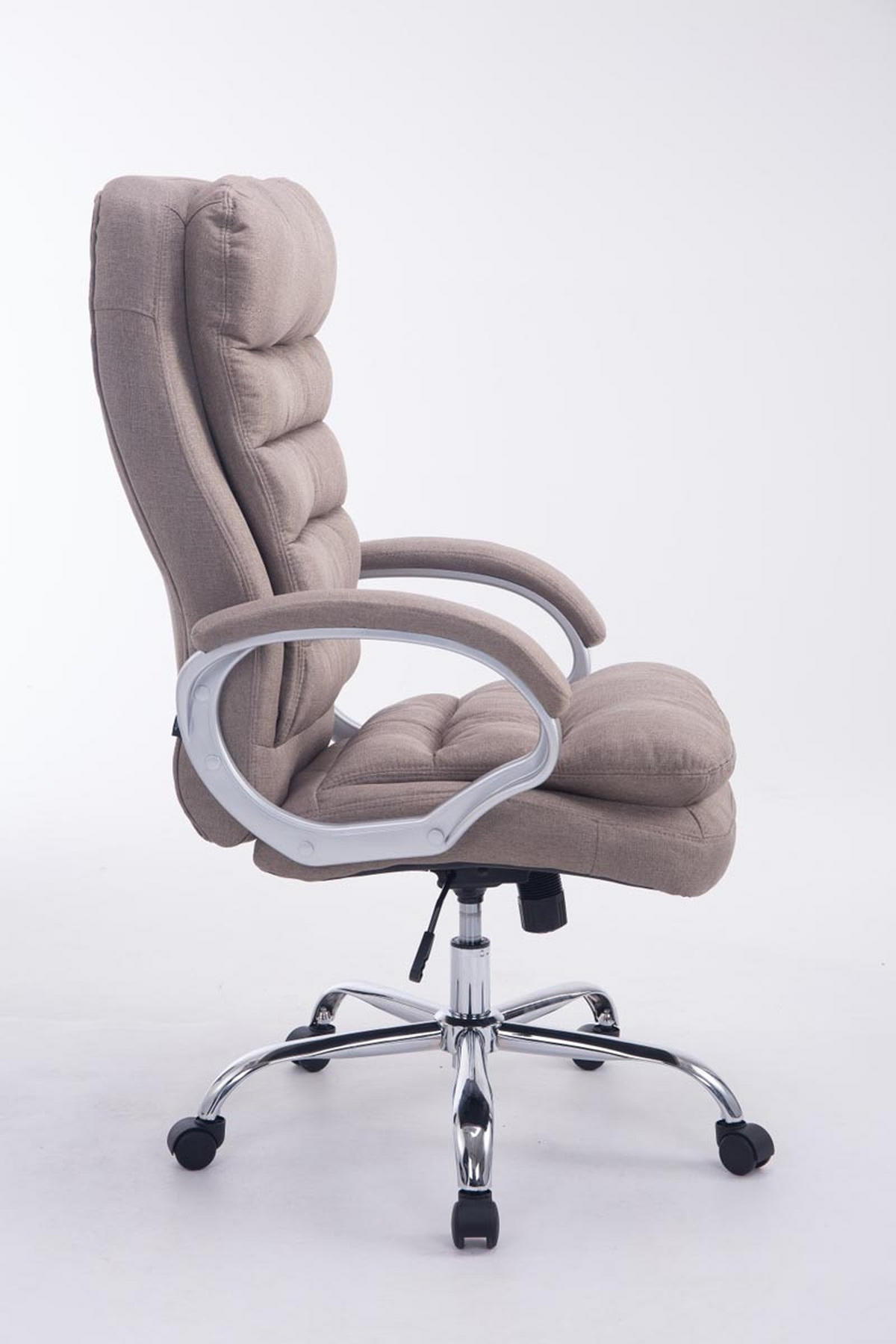 BÜROSTUHL BIG Vancom, Stoff Taupe - Taupe, Textil/Metall (77/122/77cm) - TPFLiving