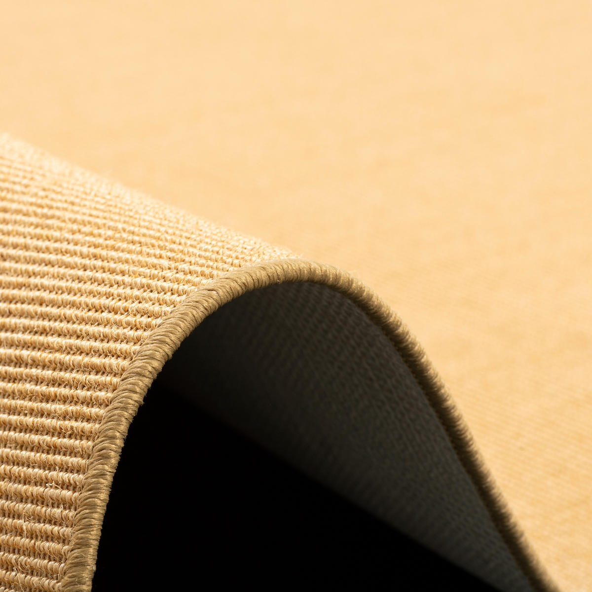 SISAL NATUR TEPPICH KLASSISCH - Honig, Textil (100/100cm) - Snapstyle