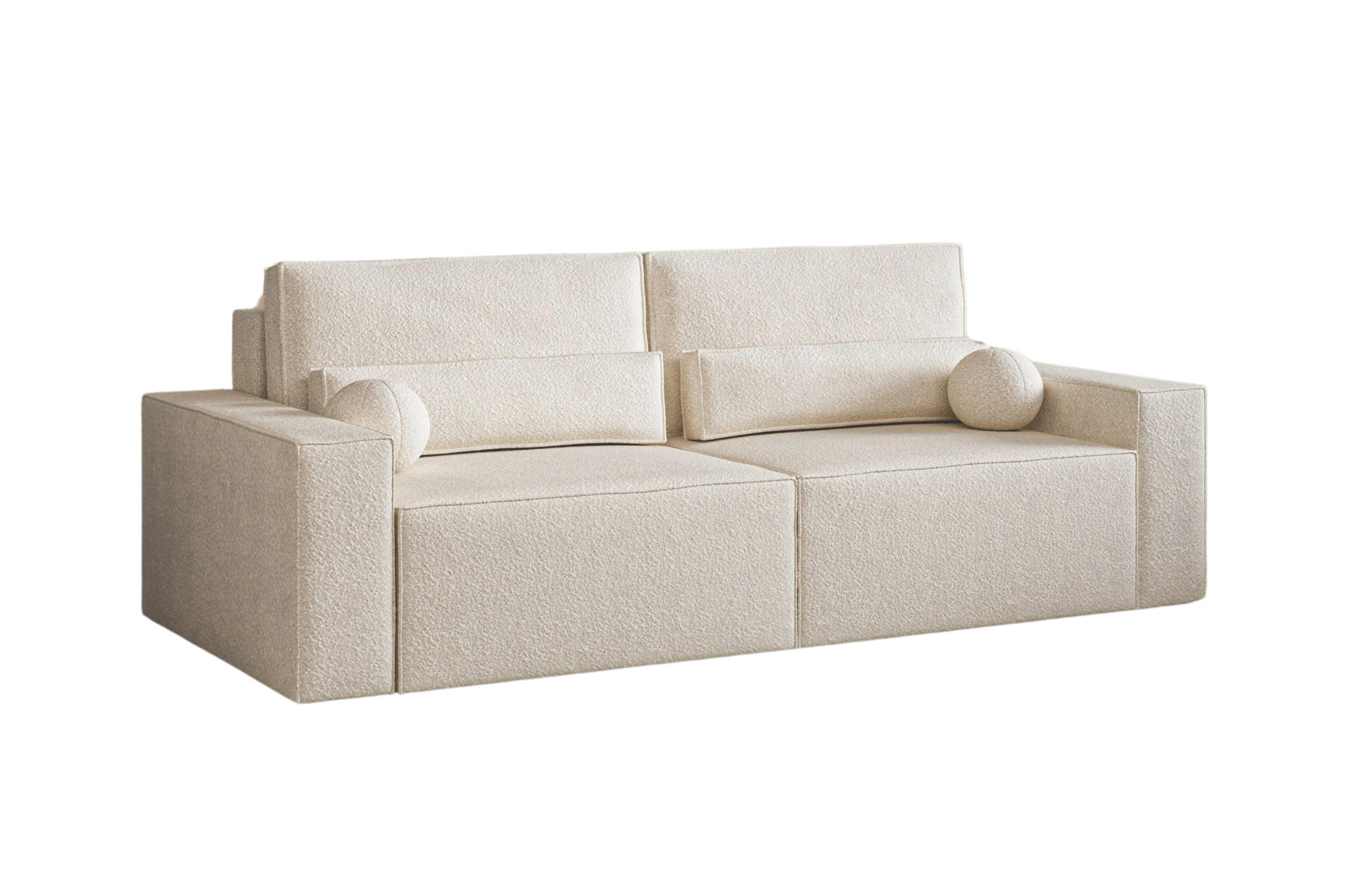 SCHLAFSOFA - Denver mini - Creme (Anthology 20) - Creme, Holzwerkstoff (248/92/110cm) - Möblo