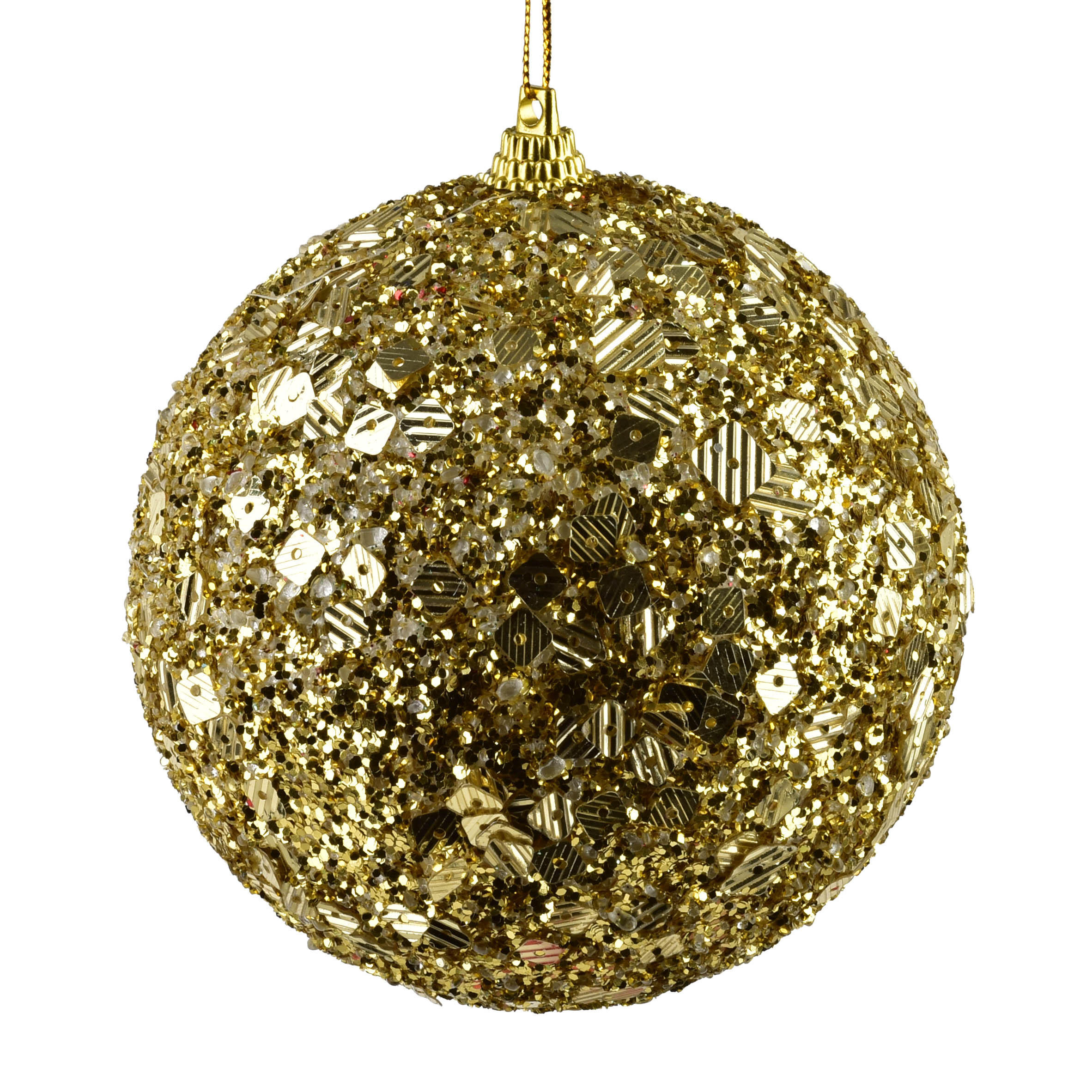Mondex Christbaumkugel Gold 14x12x12 cm