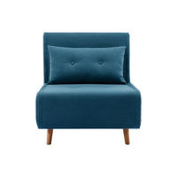 SCHLAFSESSEL - 1 Person - Stoff - Blau - - Blau, Textil (77/81/91cm) - Vente-Unique