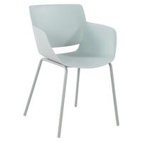 STUHL Kunststoff Türkis - Türkis, Kunststoff/Metall (58/80/54cm) - CLP