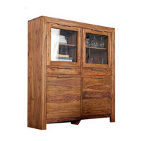 HIGHBOARD PURE Sheesham Natur 140 cm - Braun, Holz (120/140/35cm) - riess-ambiente
