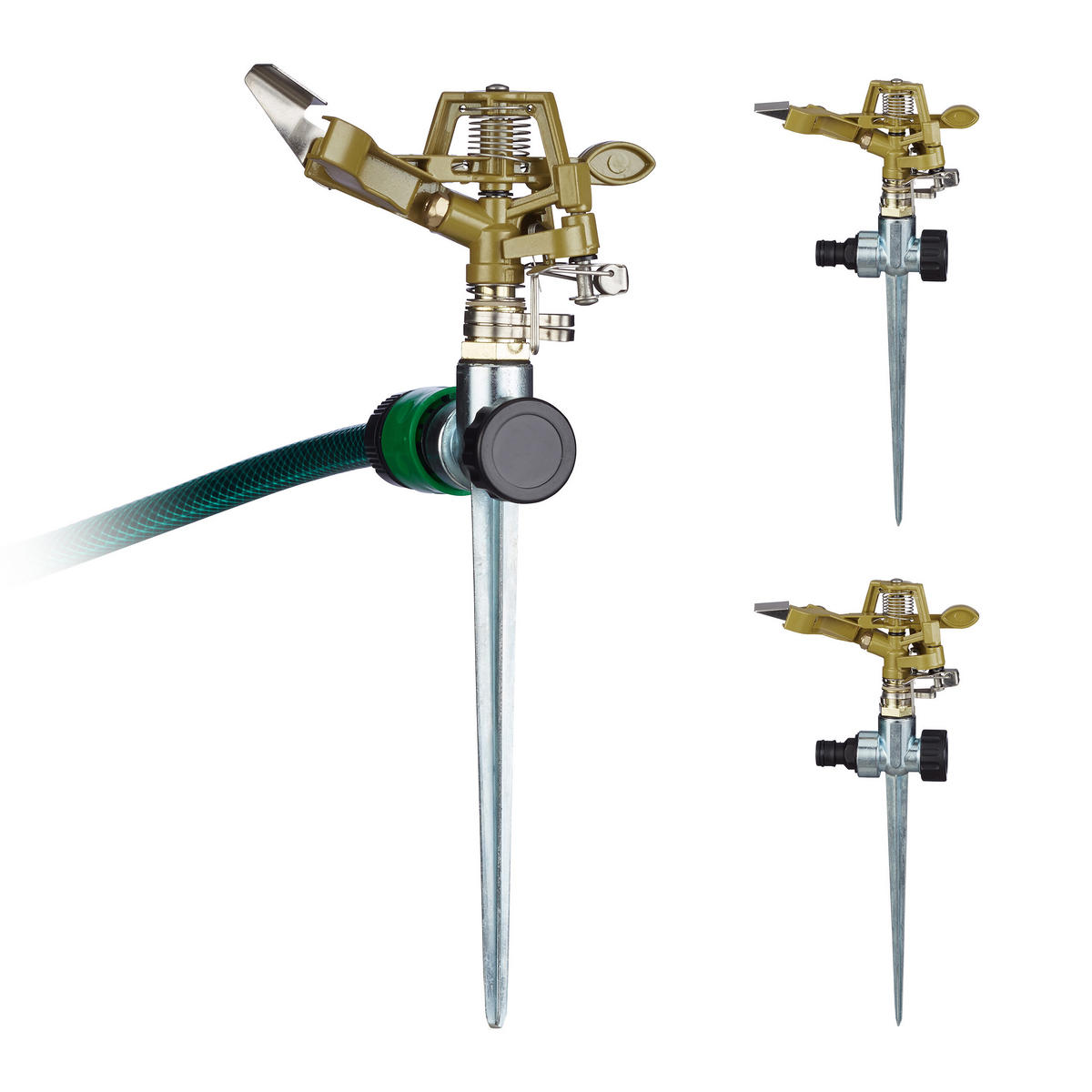 3xIMPULSREGNER - Multicolor, Kunststoff/Metall (11/29/6cm) - Relaxdays