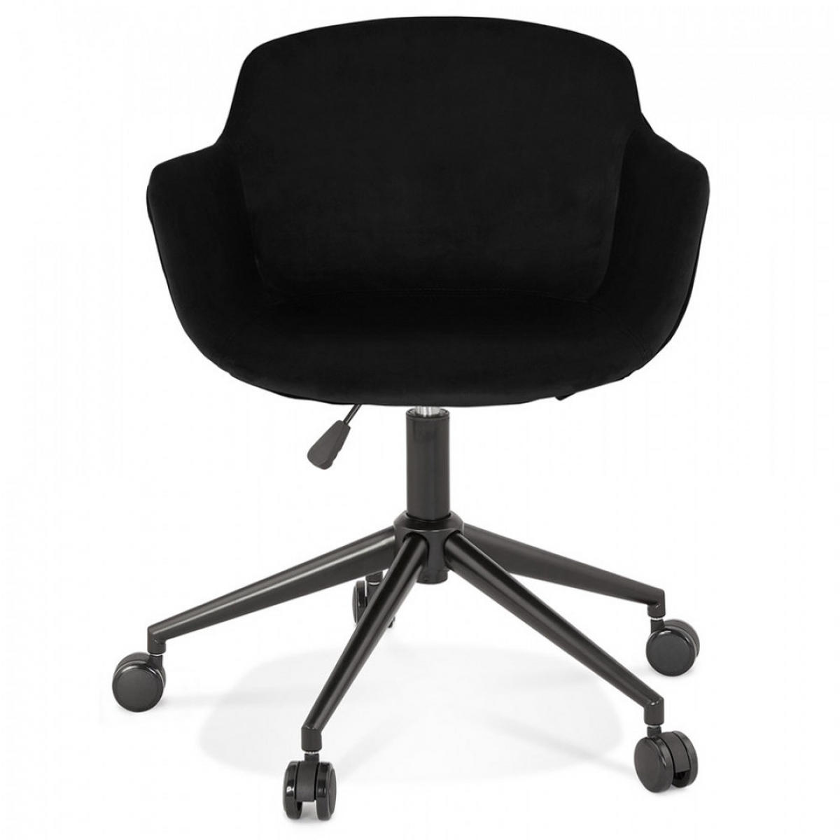 STUHL mit Armlehnen Schwarz 59x80x54cm - Schwarz, Textil/Metall (59/80/54cm) - AlterEgo