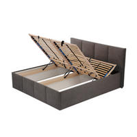 POLSTERBETT Dalas Anthrazit 200 x 200 x 40 cm Bettkasten Mit hochwertiger Matratze H3 (bis 120 kg) und Lattenrost - Anthrazit, Holz (200/200cm) - Halmon Schlafkomfort Betten 