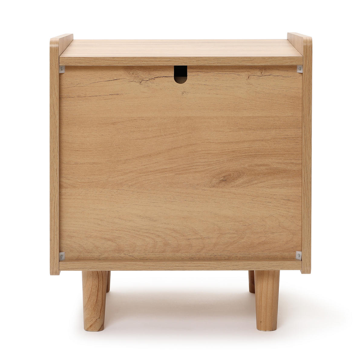 NACHTTISCH Holz mit 2 Schubladen | B43 x T39 x H49 cm - Eichefarben, Holz/Holzwerkstoff (43/49/39cm) - Hometopia