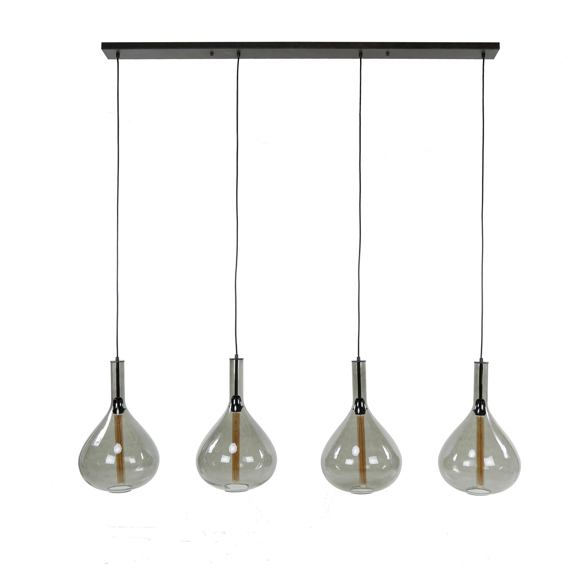 HÄNGELEUCHTE Drop Schwarz 30/164/ 150 cm - Schwarz, Metall (30/164/150cm) - Hoyz Collection