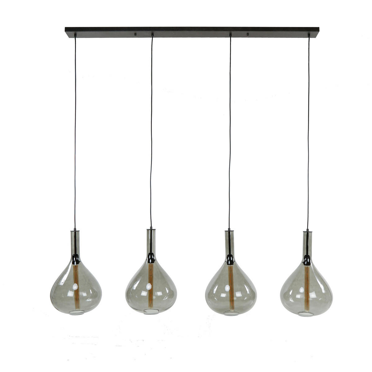 HÄNGELEUCHTE Drop Schwarz 30/164/ 150 cm - Schwarz, Metall (30/164/150cm) - Hoyz Collection