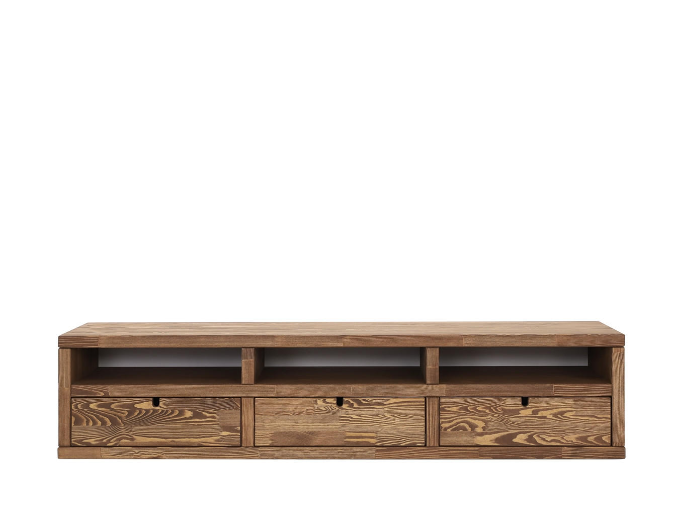 TV-SCHRANK aus Massivholz MARIKA 1 - Dunkelbraun, Holz (180/40/40cm) - Seart