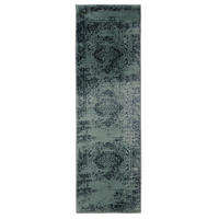VINTAGE-LÄUFER Suki 80/240 cm - Türkis, Kunststoff (80/240cm) - benuta