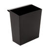 PAPIERKORB 26,5x15x24 cm Kunststoff Schwarz - Schwarz, Metall (15/26.5/24cm) - PROREGAL