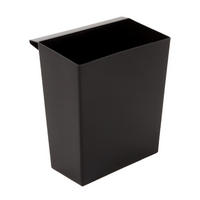 PAPIERKORB 26,5x15x24 cm Kunststoff Schwarz - Schwarz, Metall (15/26.5/24cm) - PROREGAL