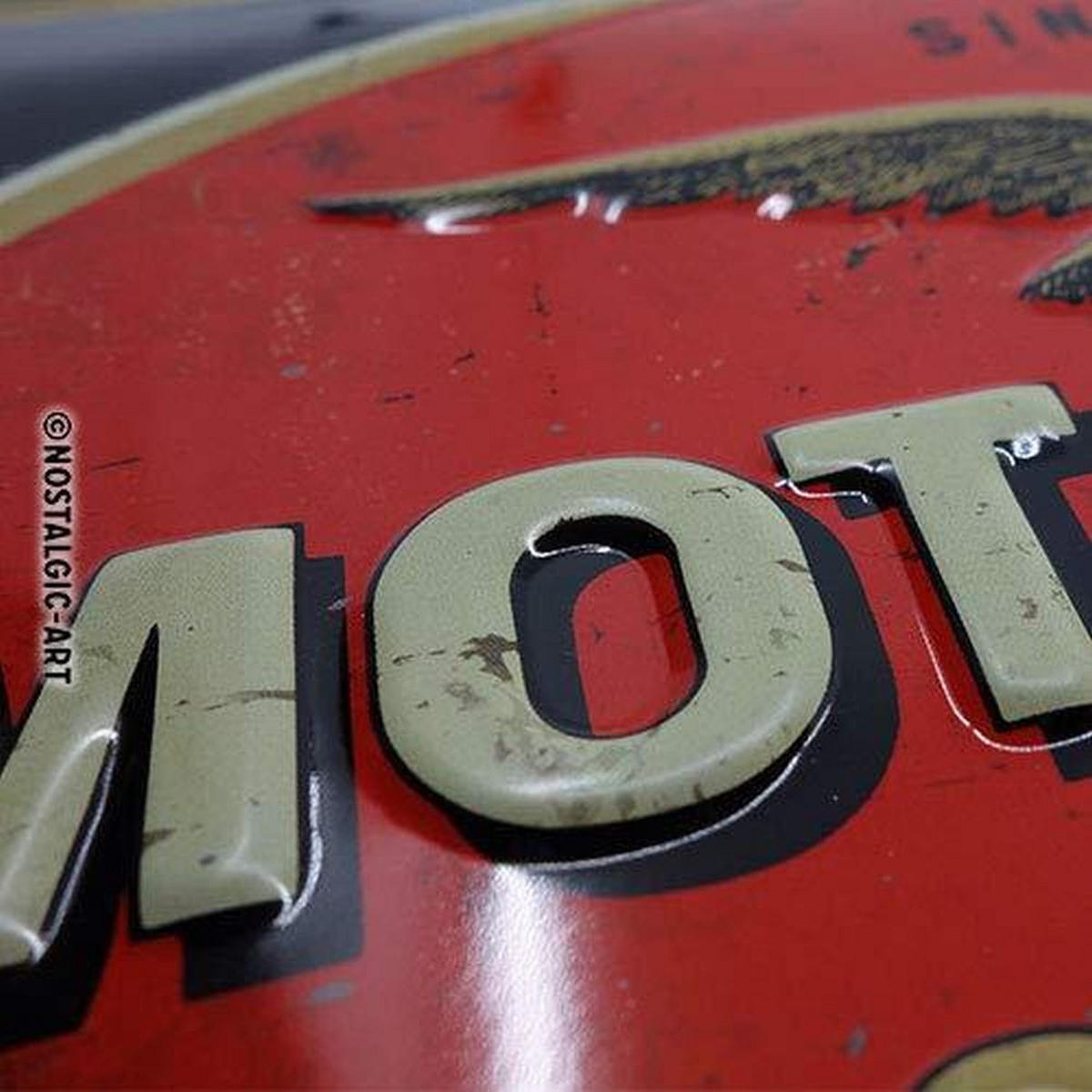BLECHSCHILD 20/30 cm Moto Guzzi Logo - Multicolor, Metall (30/20/0.2cm) - Nostalgic-Art