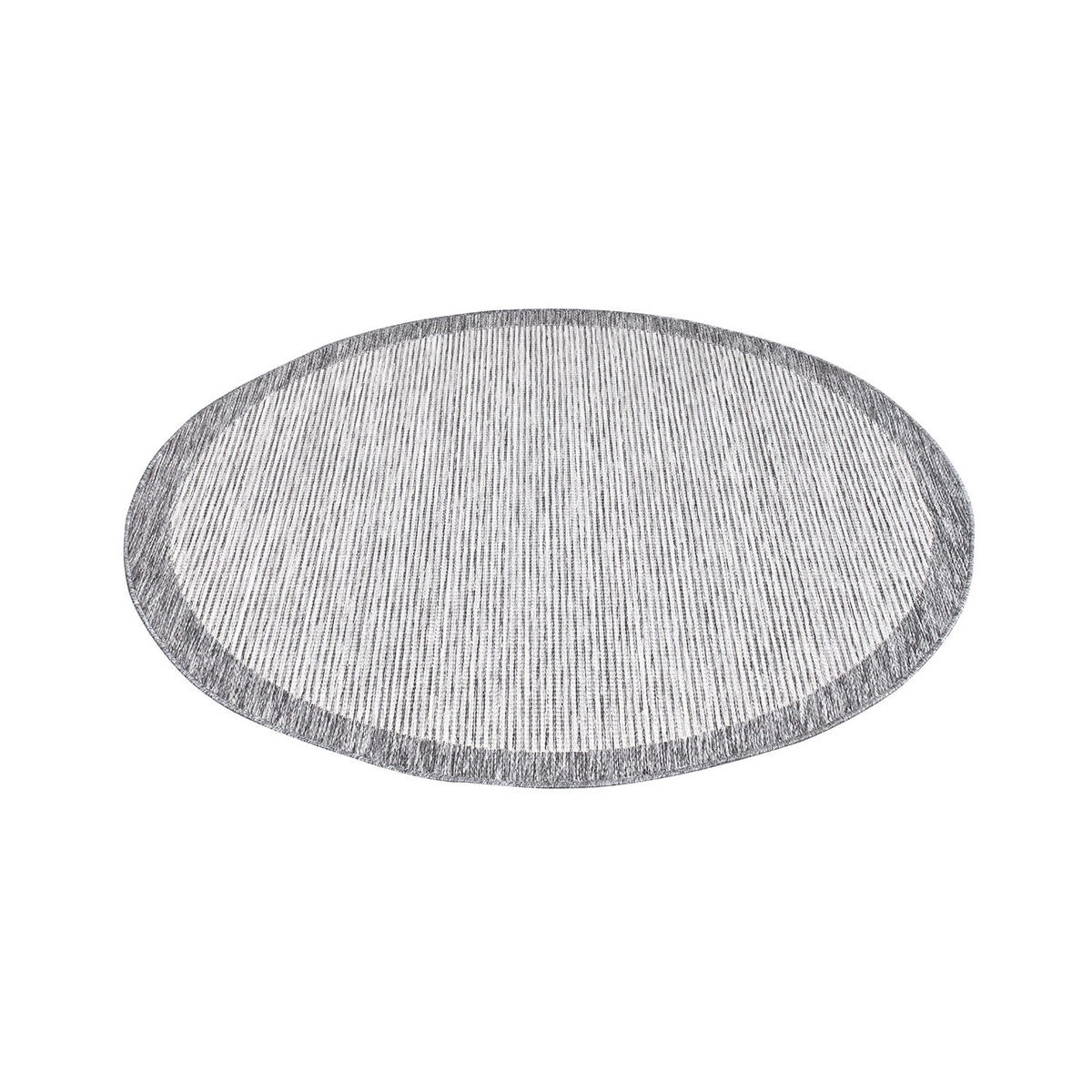 OUTDOOR-TEPPICH Sun 470 Grau 200 cm Rund - Grau, Textil (200/200cm) - carpet city