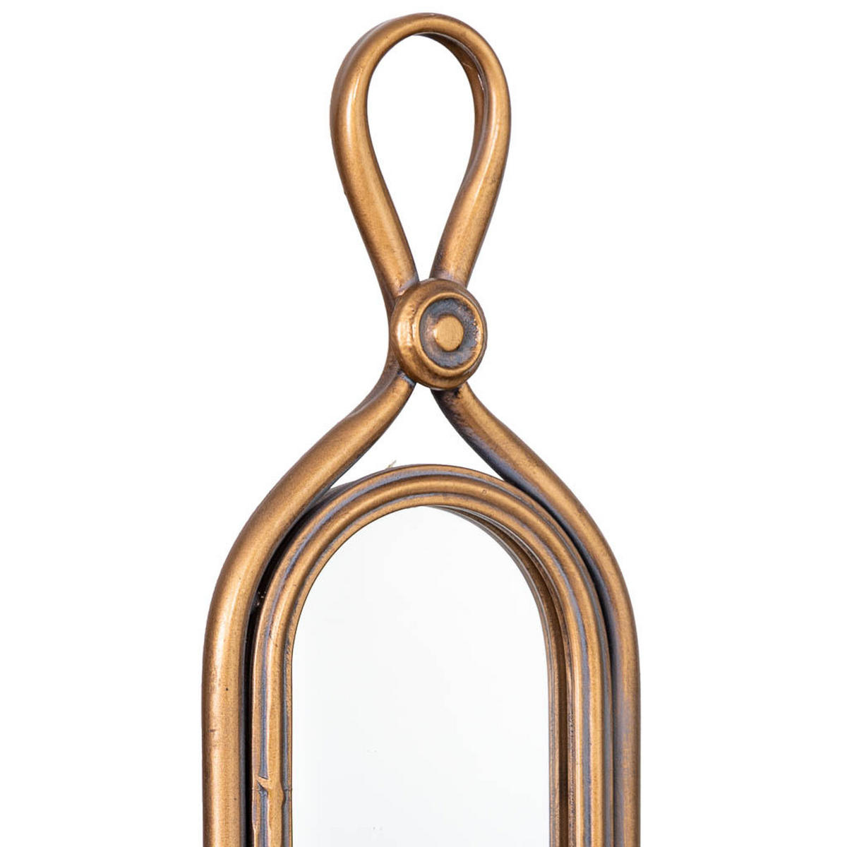 KERZENHALTER aus Metall, golden, 26x13x62cm - Goldfarben, Metall (62cm) - Wanderlust