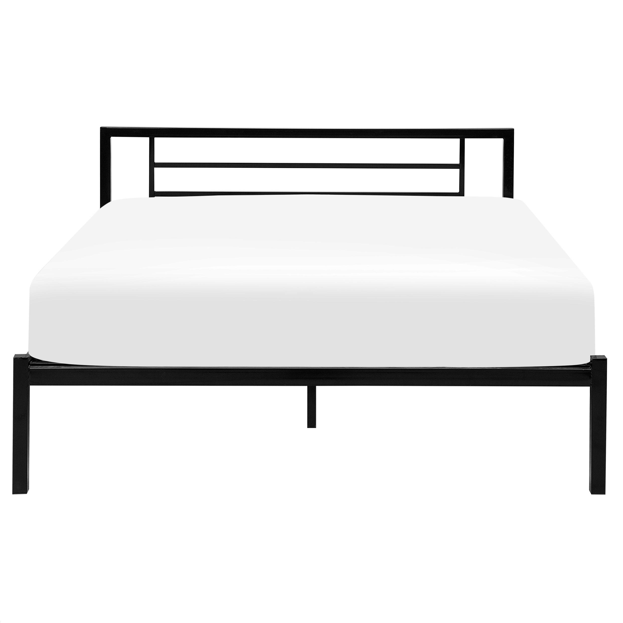 METALLBETT 160/200cm Schwarz Cusset - Schwarz, Metall (160/200cm) - Beliani