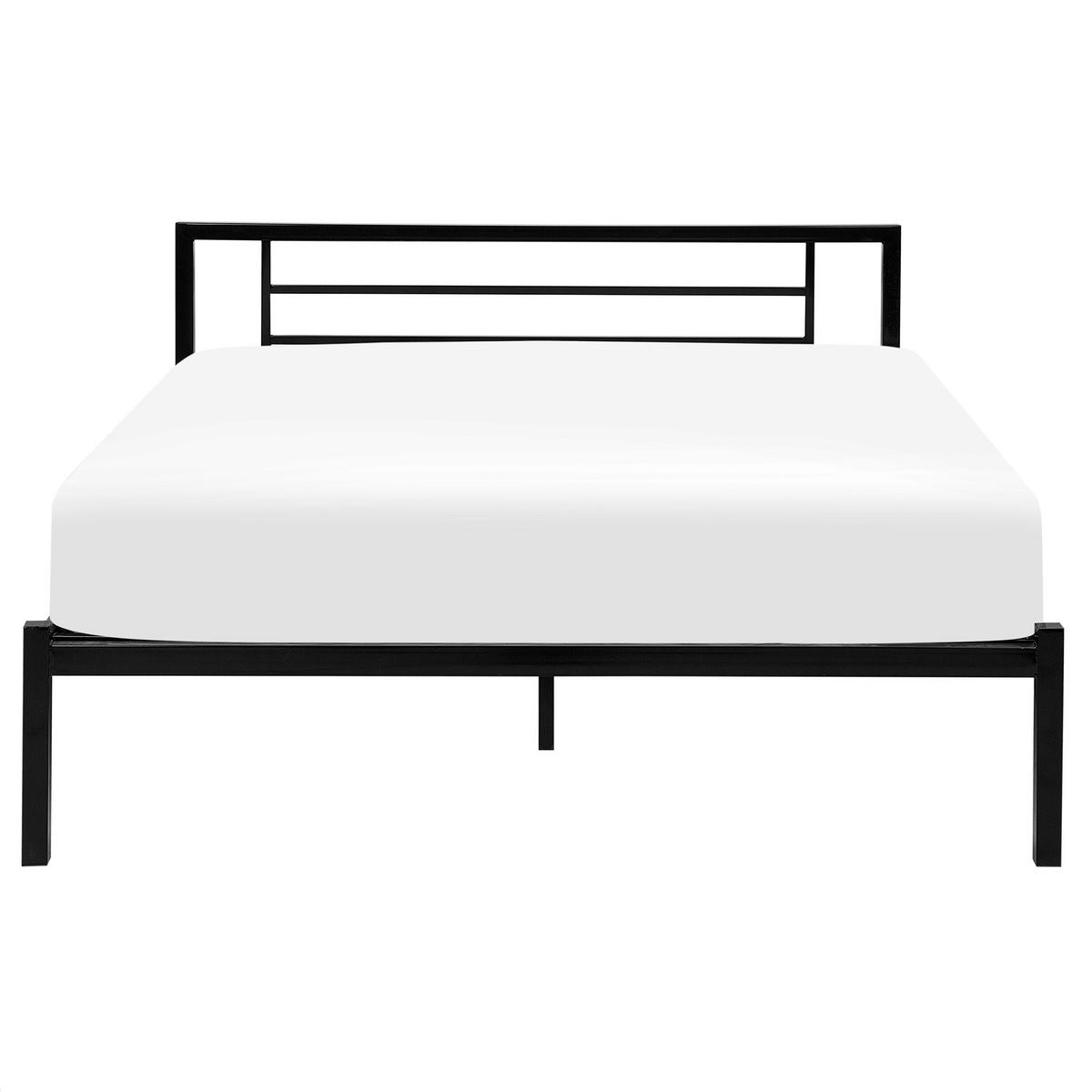 METALLBETT 160/200cm Schwarz Cusset - Schwarz, Metall (160/200cm) - Beliani