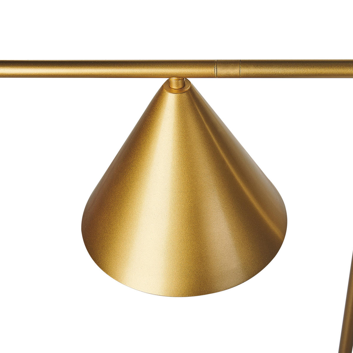 STEHLAMPE Mocal 28/35/155 cm - Goldfarben, Metall (28/35/155cm) - Beliani
