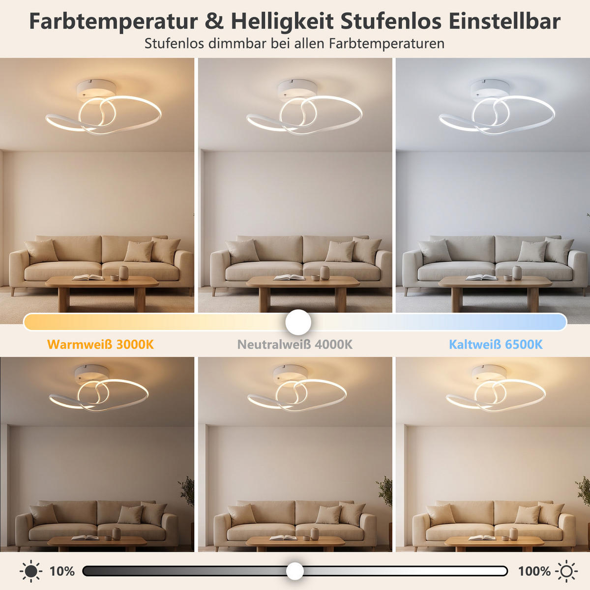 LED DECKENLEUCHTE Oryvith 41/19.5/16.5 cm - Weiß, Kunststoff/Metall (41/19.5/16.5cm) - ZMH