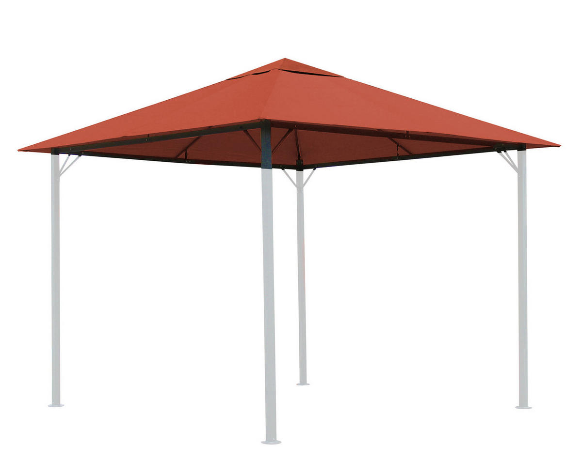 ERSATZDACH Pavillon 3x3 m Rotorange - Terra cotta, Textil (297/1/297cm) - QUICK STAR