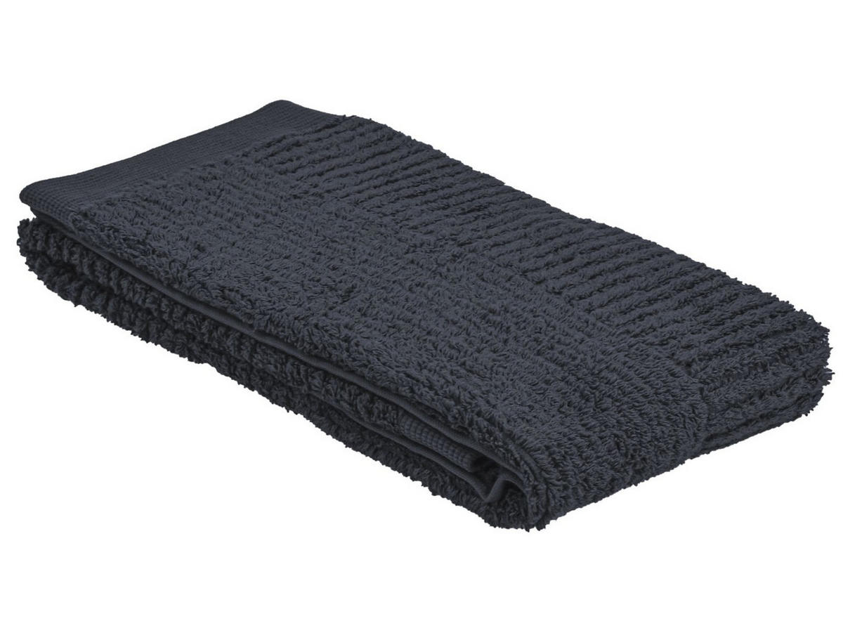 HANDTUCH Classic schwarz 50/100 cm - Schwarz, Textil (50/100cm) - Zone Denmark