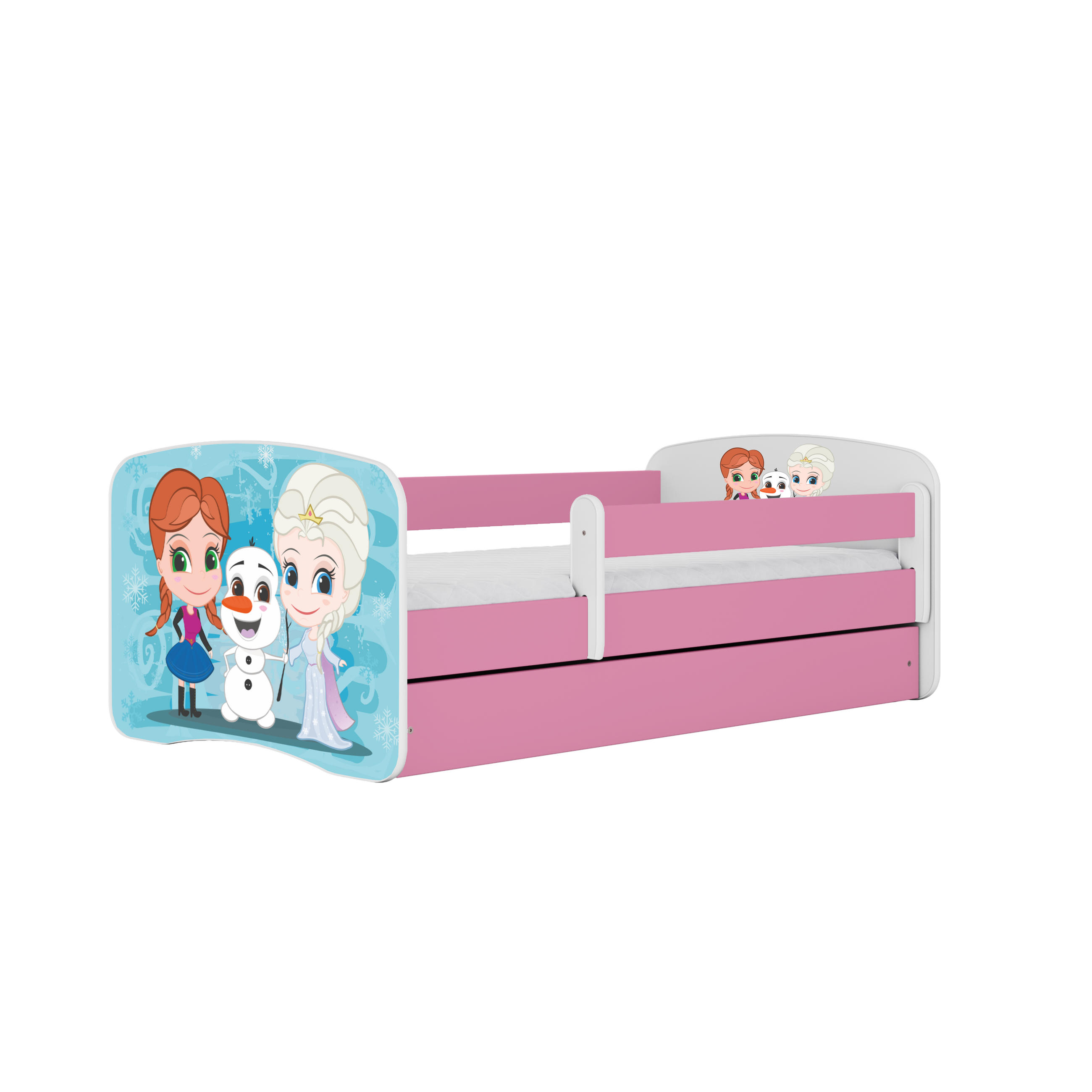KINDERBETT Eisberg mit Schublade und Matratze 140/70 - Rosa, Holzwerkstoff (70/140cm) - RAUMHIRSCH FURNITURE