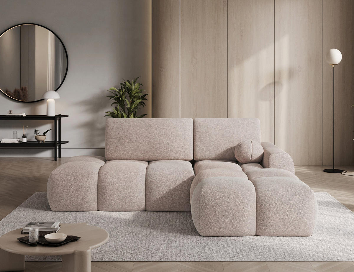 ECKSOFA VITTARIO mit Schlaffunktion & Bettkasten – Modernes L-Sofa 227 cm, inklusive Kissen - Braun, Kunststoff (227/95cm) - Wohnideebilder