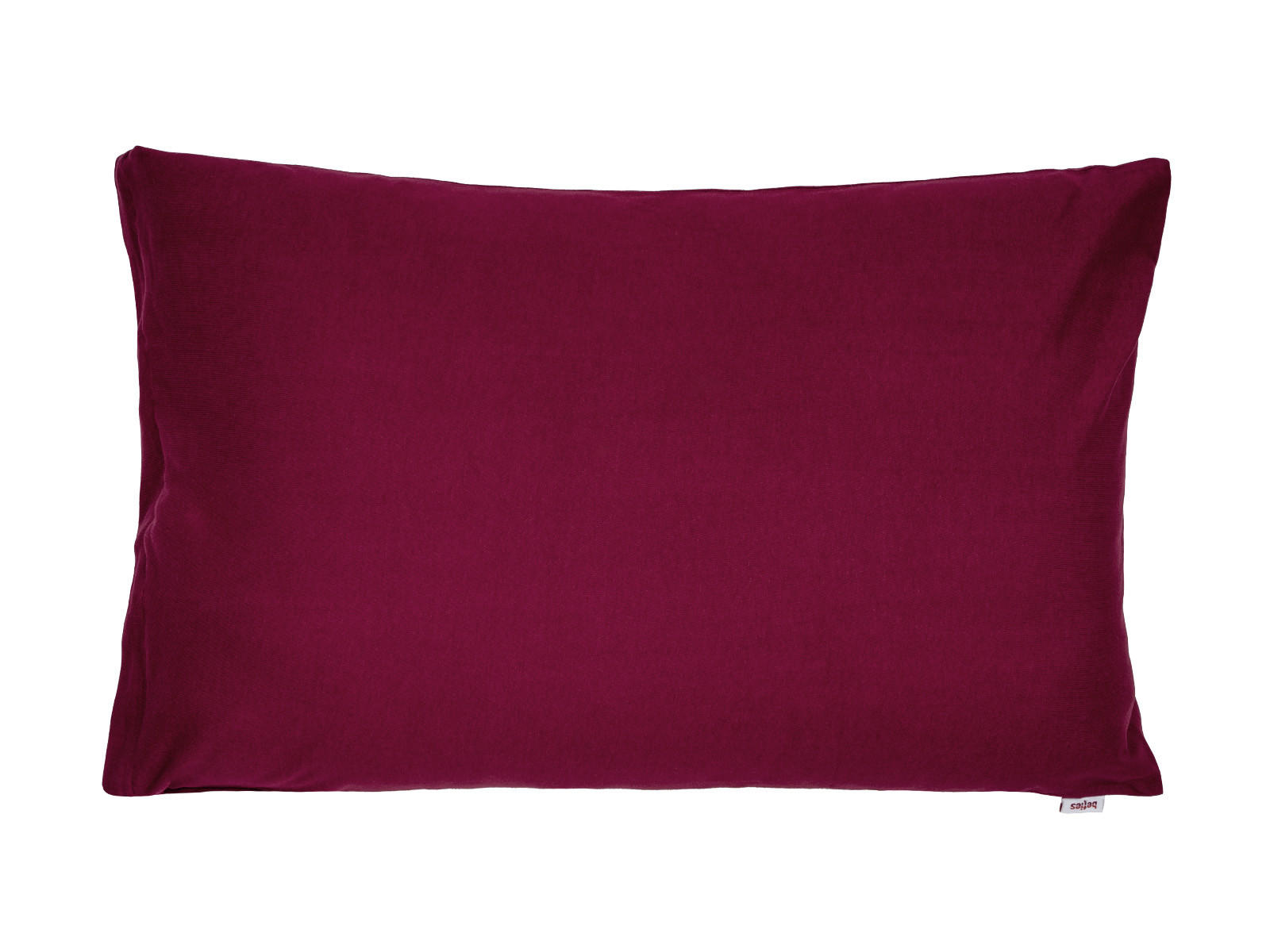KISSENHÜLLE BasicSoft rhododendron-rot 100% Baumwoll-Jersey 40/60 cm - Weinrot, Textil (40/60cm) - beties Heimtextil
