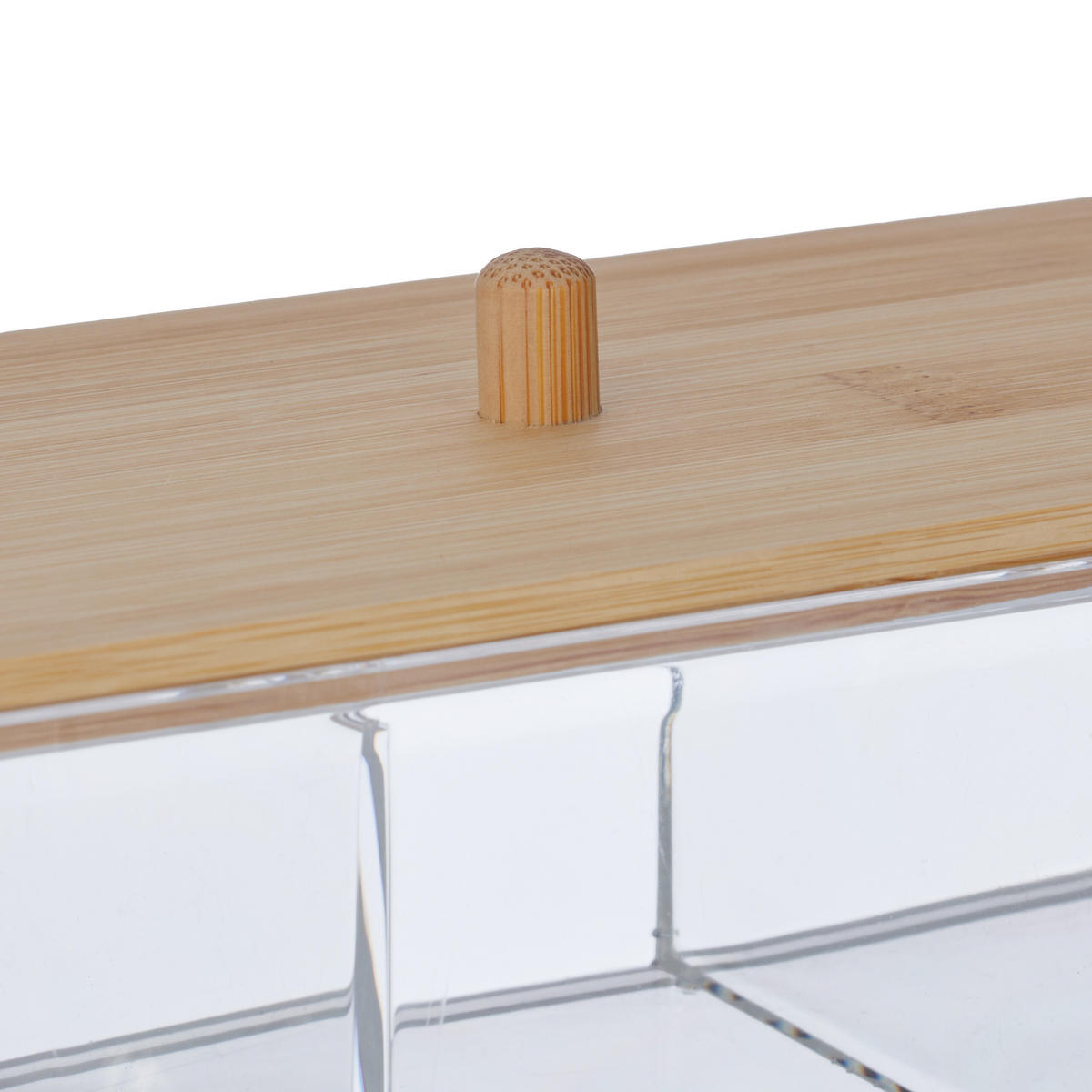 MAKE-UP-ORGANIZER - Multicolor, Holz/Kunststoff (23/7.5/9.5cm) - Relaxdays